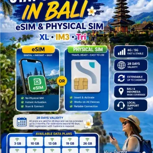 Bali SIM & eSIM Card All Plan