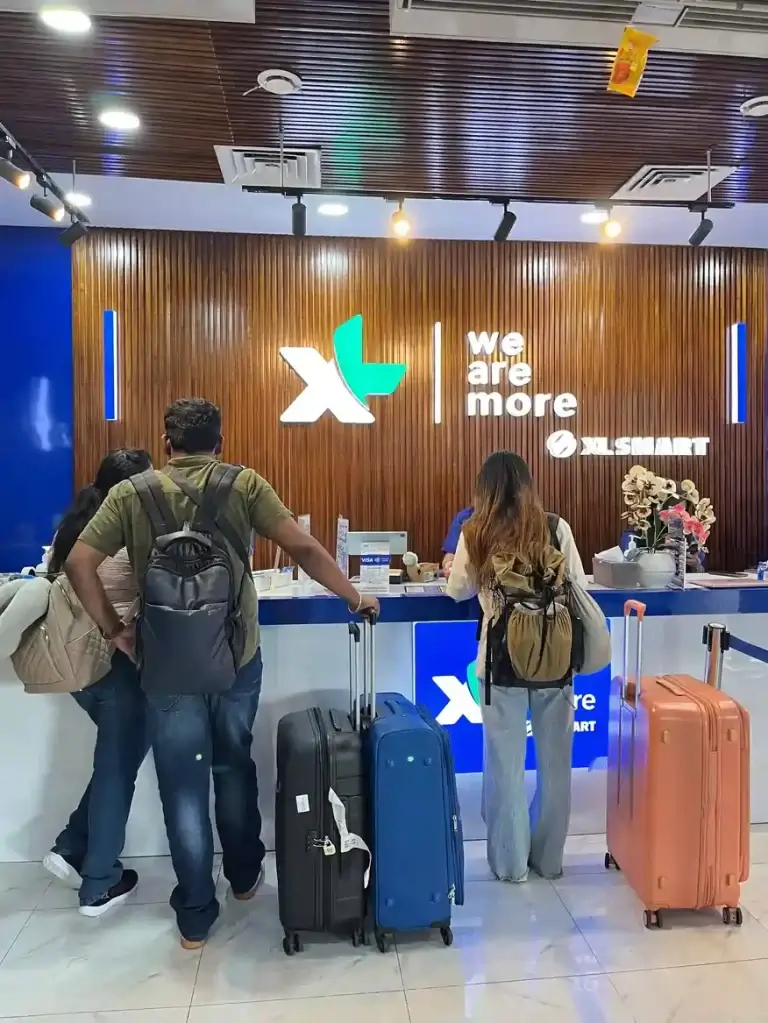 XL SIM card store at Ngurah Rai International Airport Bali