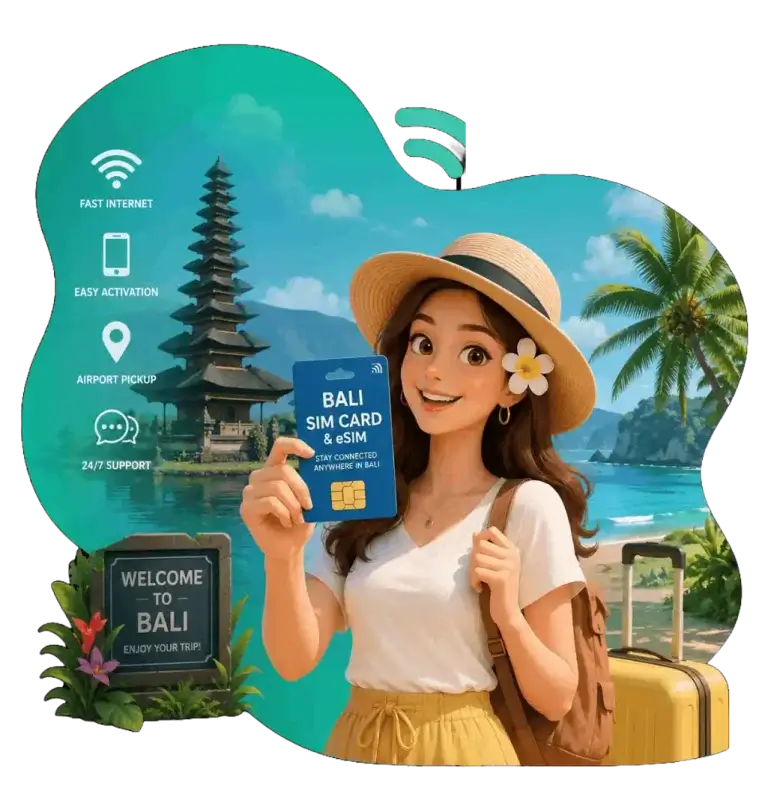Bali sim card and esim character